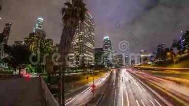城市交通时间流逝洛杉矶